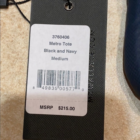 MZ WALLACE METRO TOTE π Black Navy Medium sizeπ - Picture 6 of 8